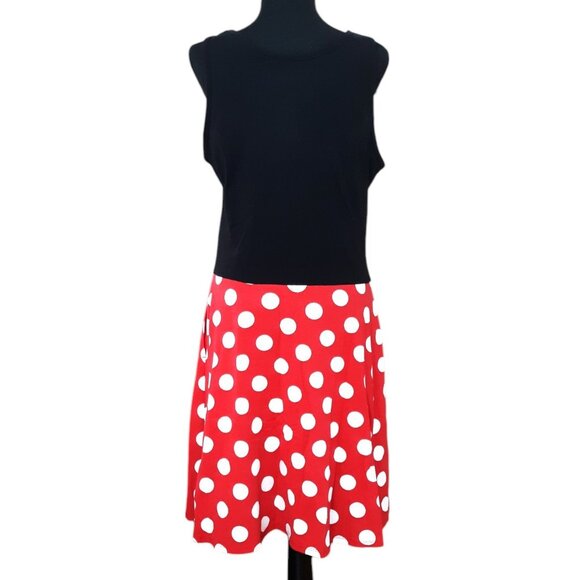 Disney Minnie Mouse Women's Tank Top A-Line Sun Dress Stretch XL (15-17) - Picture 4 of 7
